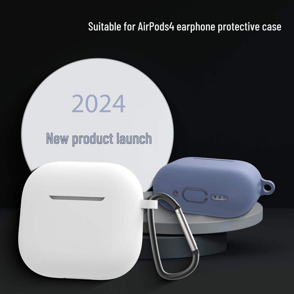 Apple AirPods 4 Silicone Anti-Drop Case: Wireless Bluetooth Earphone Protective Shell