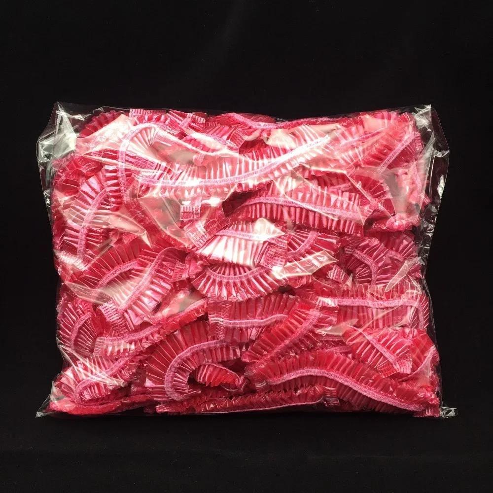 100pcs Disposable Food Cover Elastic Food Film Plastic Storage Bags For Fruit Bowl Food Covers Disposable Shower Hair Caps