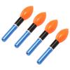 4pcs Bobber Light Glow Sticks Reusable Bulb Type Electronic Fishing Floats Light Stick for Night Fishing Red