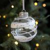 8CM Transparent Christmas Tree Ornament DIY Christmas Hanging Ornament  Christmas Tree Decor