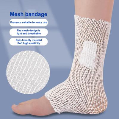 Schlauchförmiger elastischer Mullverband, atmungsaktiv, hautfreundlich, elastischer Netz-Wundverband, Stretch-Verband, Halteverband