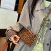 Premium Sense Pu Shoulder Bag Matte Texture Messenger Bag Underarm Bag Women'S Autumn Leopard Print Small Bag