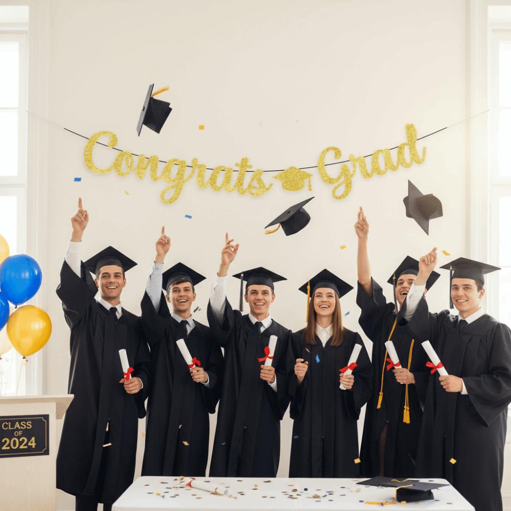 Reusable Graduation Party Banner Garland Party Scene Prop  Party Decorations