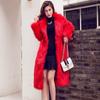 Autumn and Winter New Imitation Fox Fur Coat Mid-length Fur Coat Women's Loose Fashionable Warm Coat