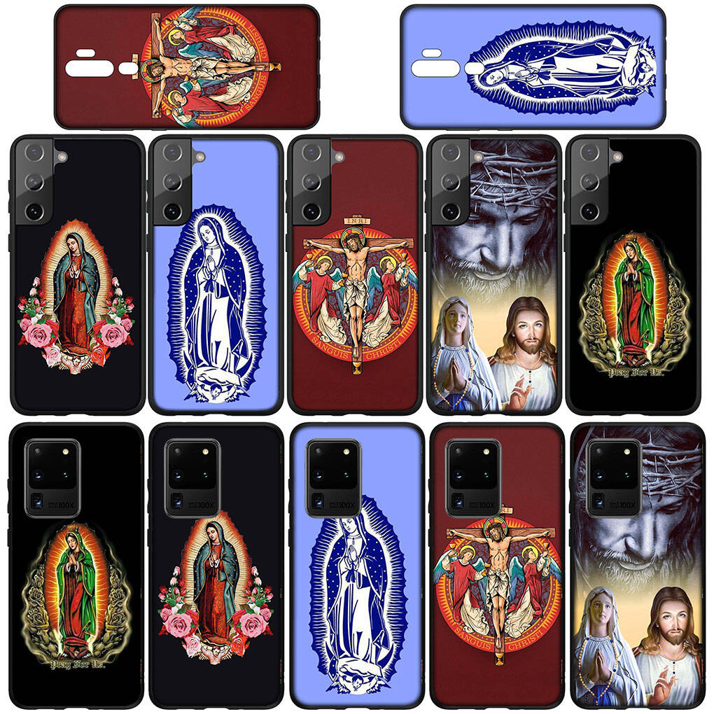 for Samsung Galaxy S25 S24 S23 S22 Ultra FE Plus A17 A37 A57 A56 A55 A06 A16 A15 A36 A26 A35 A05 A25 A54 A34 S9 Phone Case Virgen de Guadalupe Cover