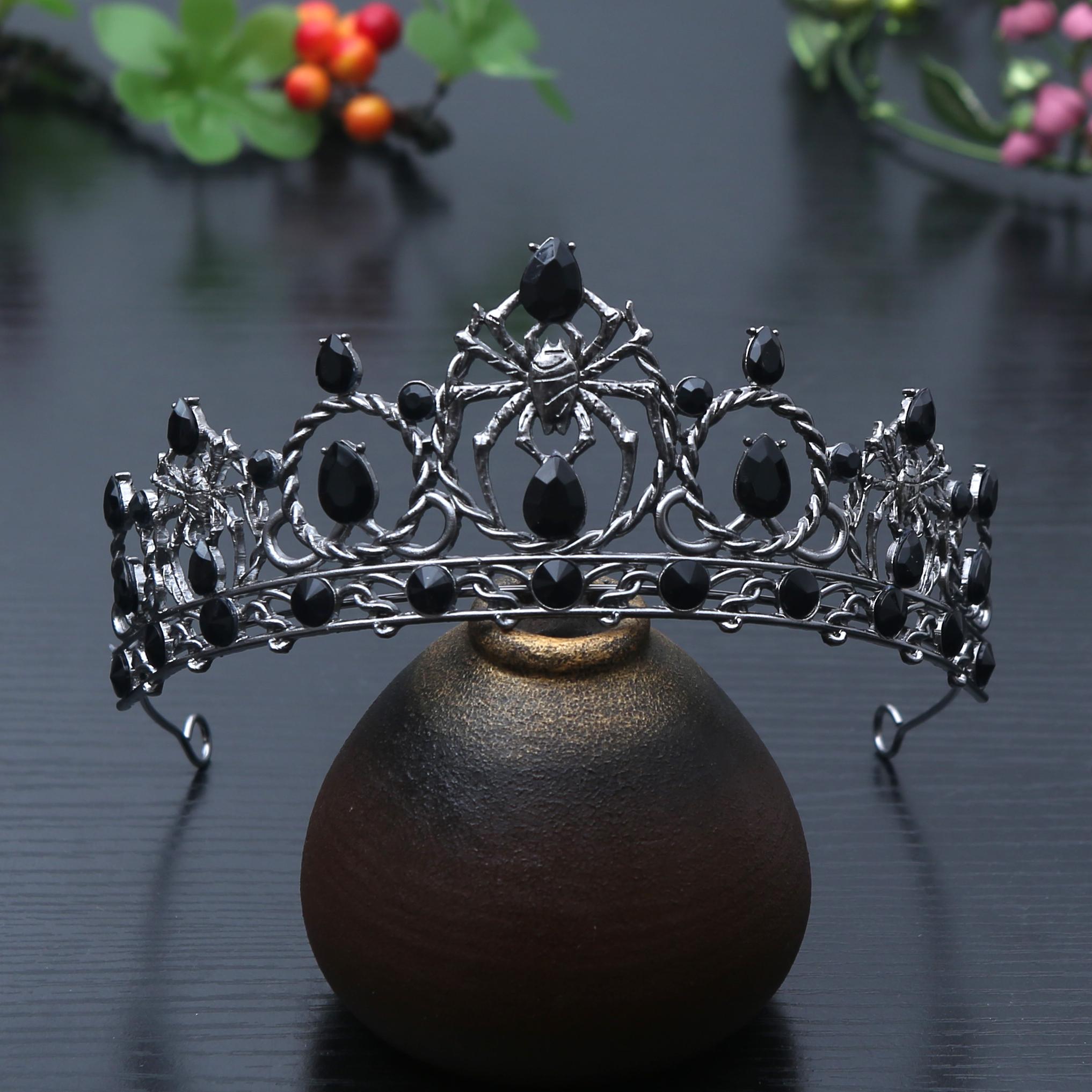 

Нишевая панк-стиль корона-паук из сплава на Хэллоуин, высококлассная роскошь, выдающаяся текстура, подходит для вечеринки и карнавального костюма Size fits all