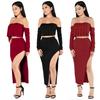 2017 European & American Sexy Nightclub Gabardine Two-Piece Dress