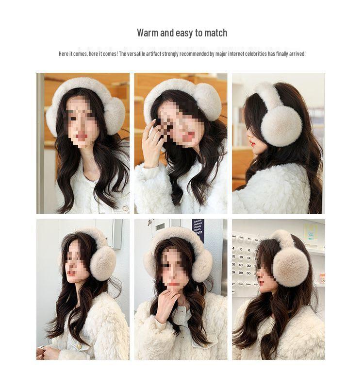 Cozy Foldable Winter Earmuffs: Cute, Warm, and Cold-Proof.