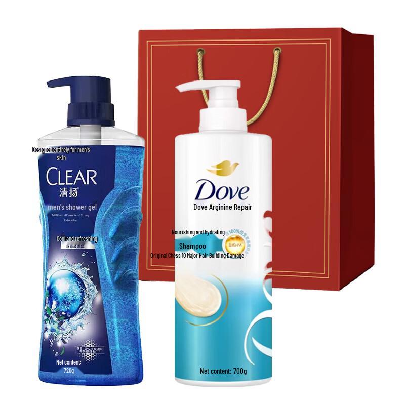 Dove Shampoo & Body Wash Holiday Gift Set