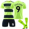 22/23 Manchester City Second Away Jerseys Children's Football Training Suit Set