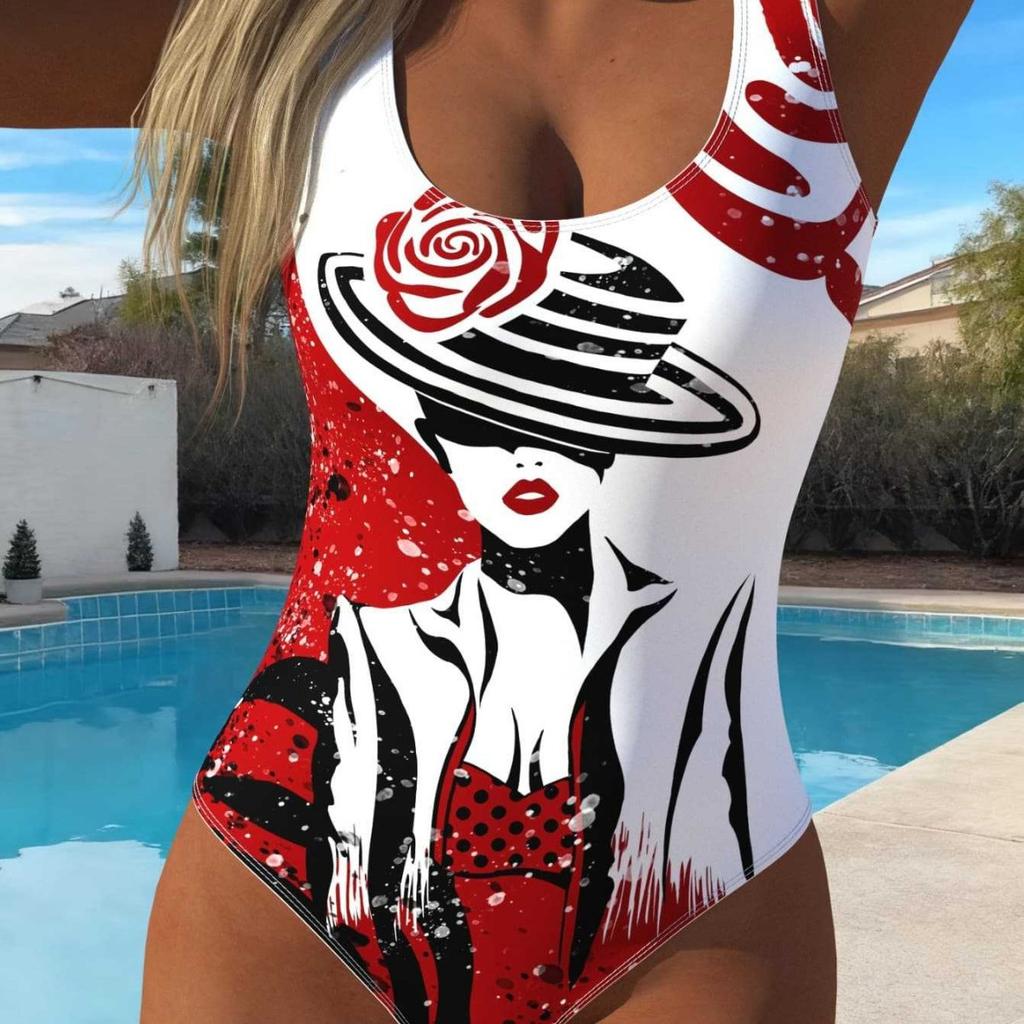 1011 new European and American summer tights swimsuit sexy new sleeveless one-piece