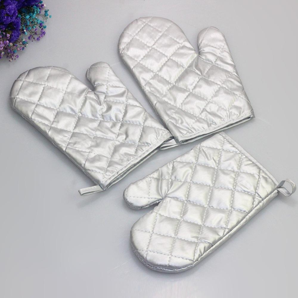 Scald Proof Oven Mitts Thickened Microwave Gloves Baking Insulation Gloves  Thanksgiving