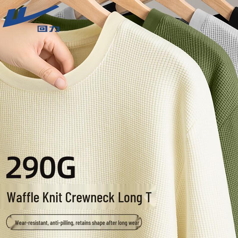 Warrior Waffle Knit Long-Sleeve T-Shirt M
