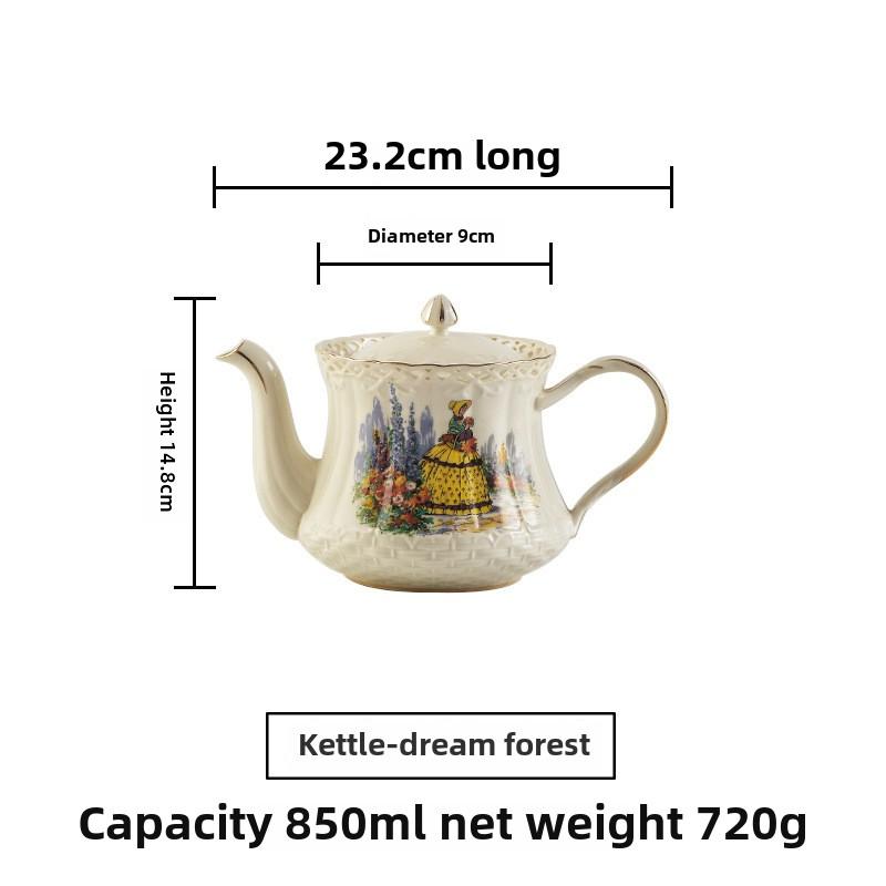 BRCeramic Black Tea Cups Saucer Retro Afternoon Tea Coffee Cup Teapot Saucer Sets Couple Mug Set Home Creative Drinkware Mug GiftEY