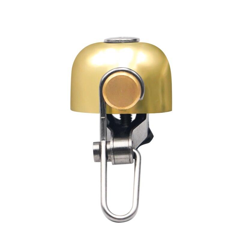 Bicycle Bell Clear Loud Sound Stainless Steel MTB Road Bike Safety Alarm Bell Cycling Handlebar Horn With Mounting Lock Plates