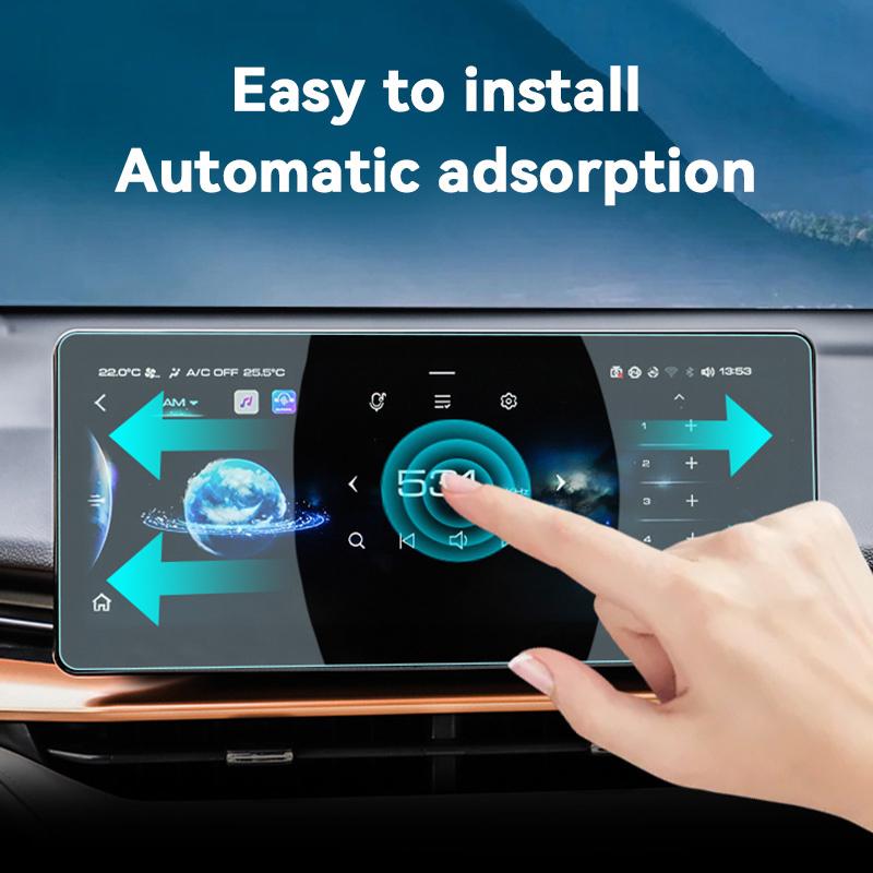For BYD DOLPHIN MINI EV 2024 GPS Navigation Screen Tempered Glass Protection Film Auto Interior Accessories Prevent Scratches