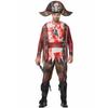 Men's Pirates of the Caribbean Captain Costume Halloween Cos ONE PIECE Blood Stained Zombie Men's Pirate Costume