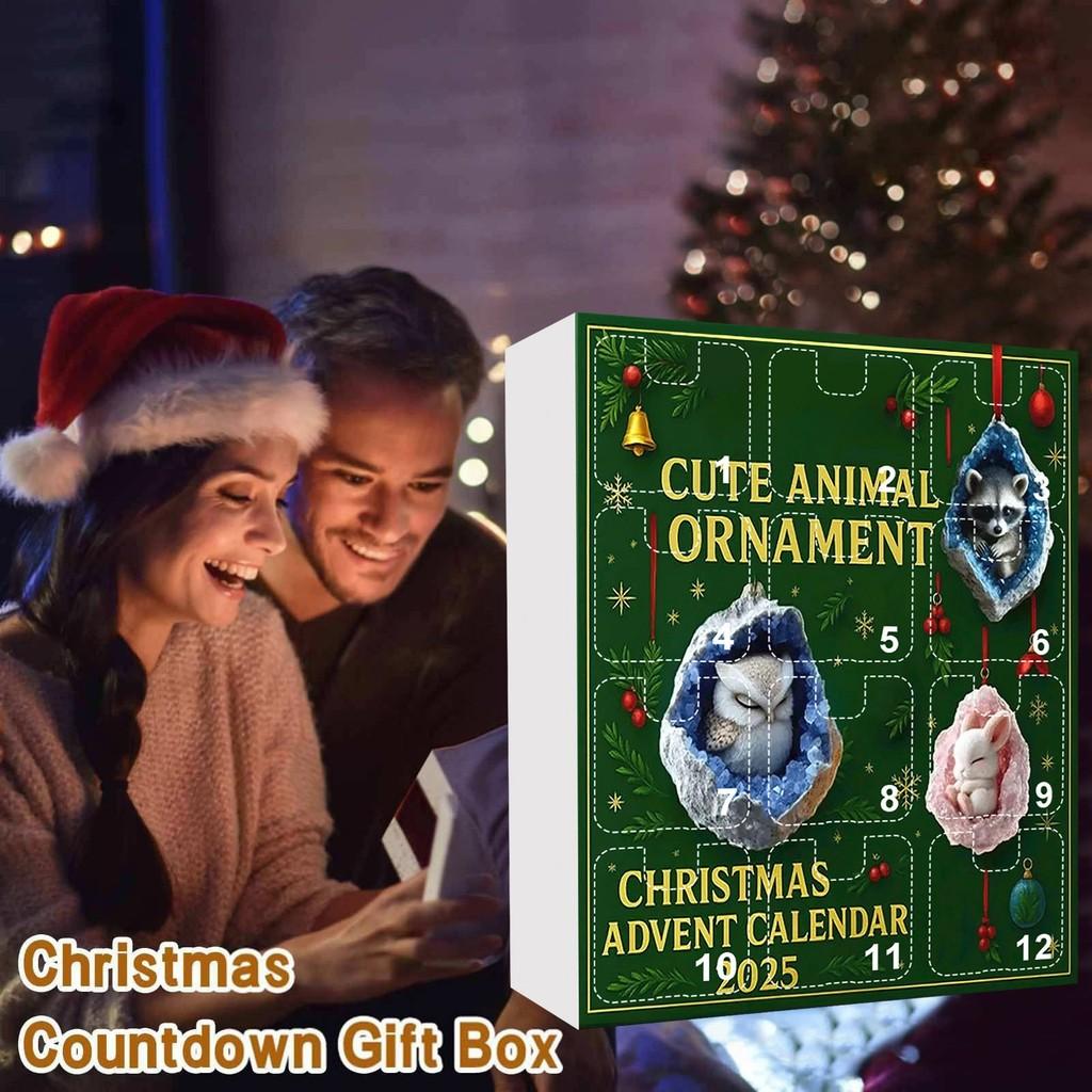 Animal Christmas Blind Box Decorations With Acrylic Style For Holiday Parties And Gifting