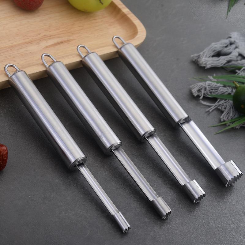 4/6 Pcs Fruit Core Remover Cutter Kitchen Gadgets Stainles Steel Home Vegetable Tool Red Dates Corers Fruit Core Remove Tool