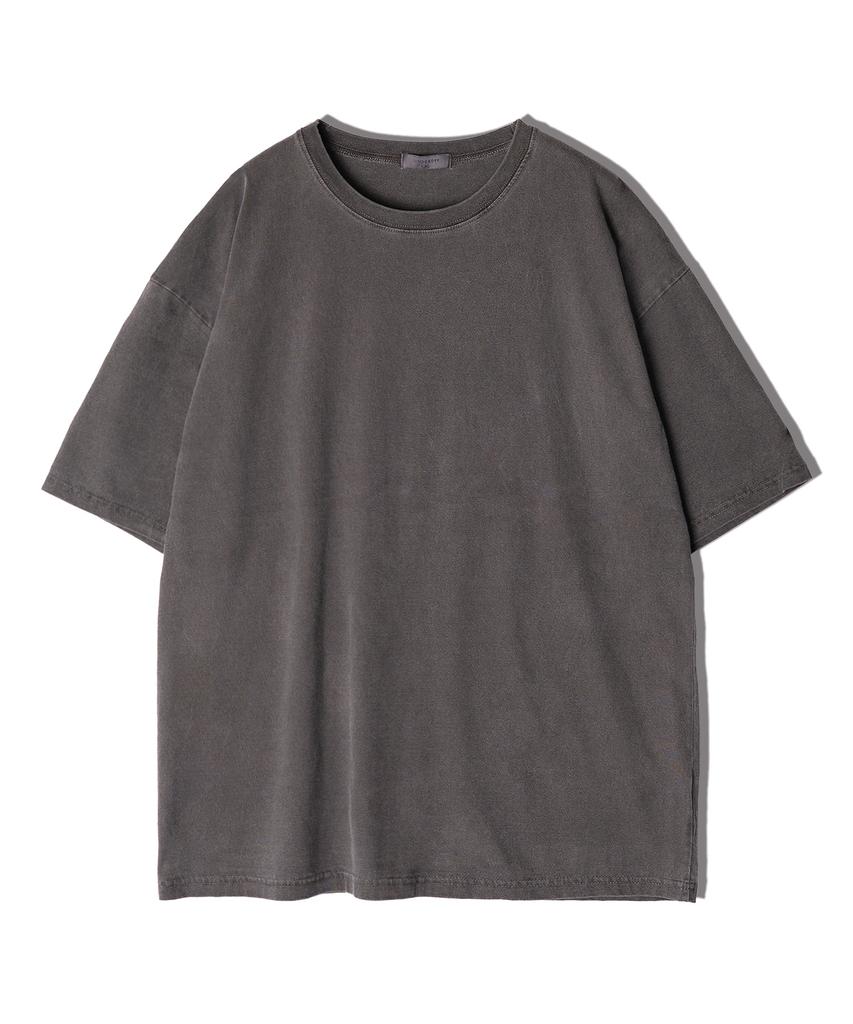 UNDEROFF Oversized Pigment Short Sleeve T-Shirt Cream