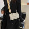 High-end Texture Classic Solid Color Shoulder Bag for Women Ins Niche Cross-body Bag Fashionable Small Square Bag