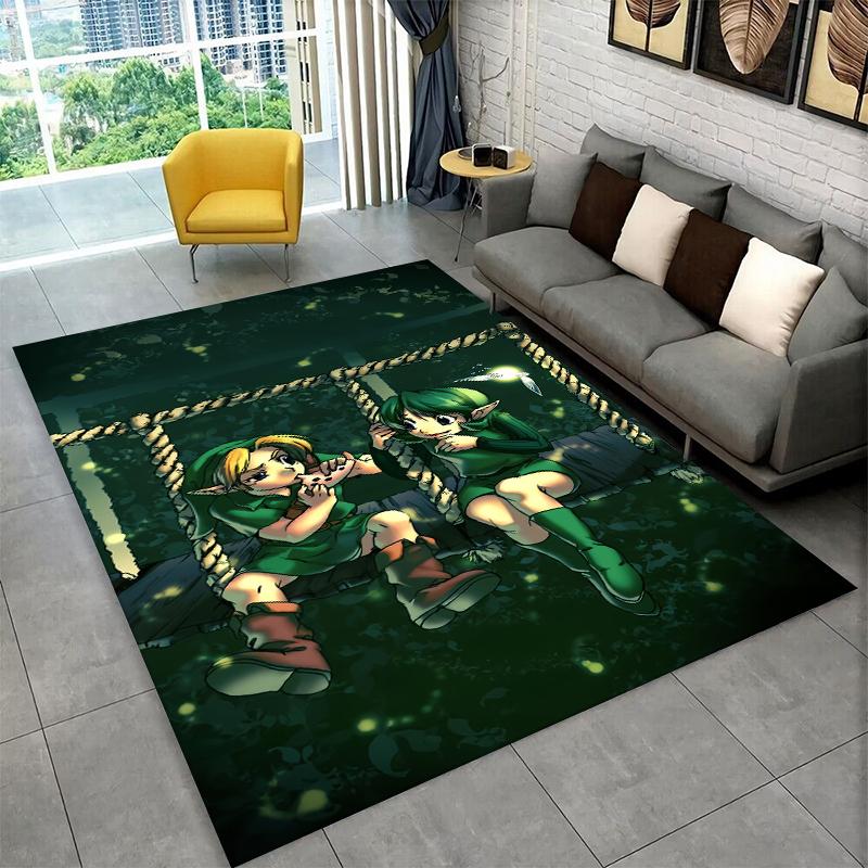 

Classic Game Z-Zelda Cartoon Link Carpet Rug for Playroom Bedroom Living Room Sofa Home Decor,kid Area Rug Non-slip Floor Mat 40x60cm