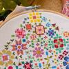 A Flower A Day Embroidery Stitches Practice Kit with Stamped Embroidery Patterns DIY Floral Embroidery Kit for Adults Beginners