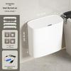 Smart Bathroom Sensor Trash Can - Quiet Flip-Top with Gentle Open/Close
