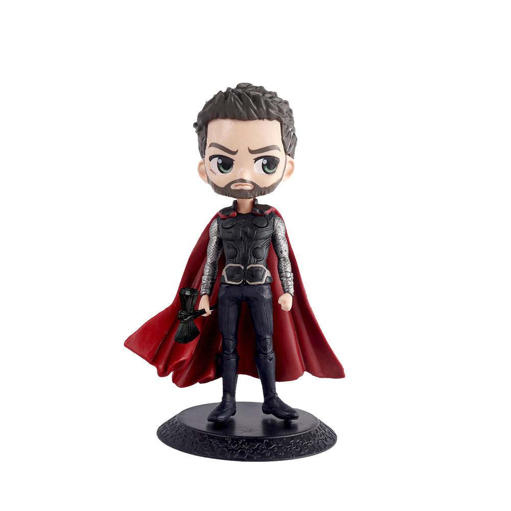 Detailed Avengers Justiceleague Q Version Cartoon Model Action Figure Decoration