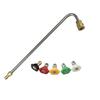 Pressure Washer Extension Wand Set with 5 Spray Nozzle Tips Universal Washer Extension Rod Kit for Gutter Cleaning