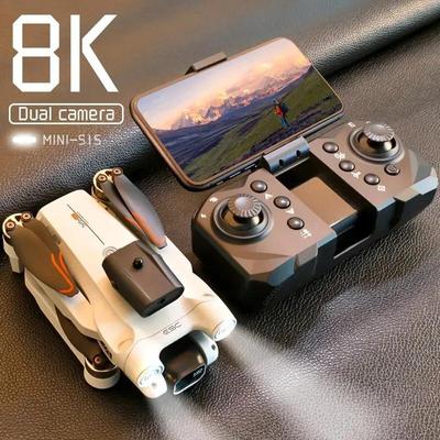 S1S Drone 4/6K HD podwójny aparat WIFI FPV przepływ optyczny bezszczotkowy RC Dron składany Quadcopter 3KM czteroosiowe samoloty zdalnie sterowane drony