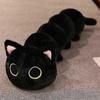 26-27 130cm Funny Soft Caterpillar Cat Plush Pillow Sofa Cushion Kawaii Plush Toy Stuffed Cartoon Animal for Girls Lovely Gift