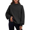 New Autumn and Winter Fashion Casual Style Semi-high Neck Loose Women's Sweatshirt