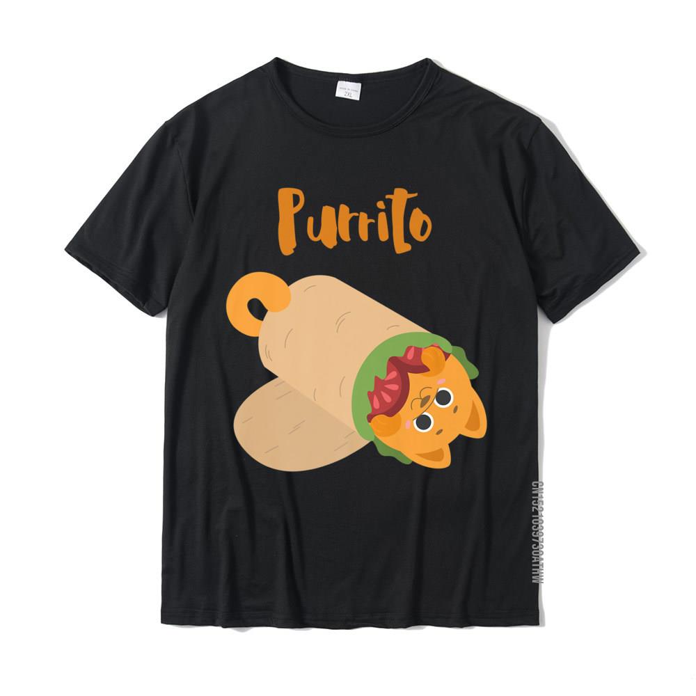 

Cat Purrito - Funny Burrito Kitty Pun T-Shirt Summer Printed Tops Shirt Graphic Cotton Man Tshirts 3XL чорний