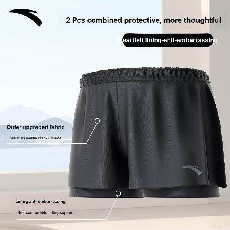 Anta Swim Trunks Adult Swimming Gear Complete Swimsuit Set Men swimwear 9824232415-LJT