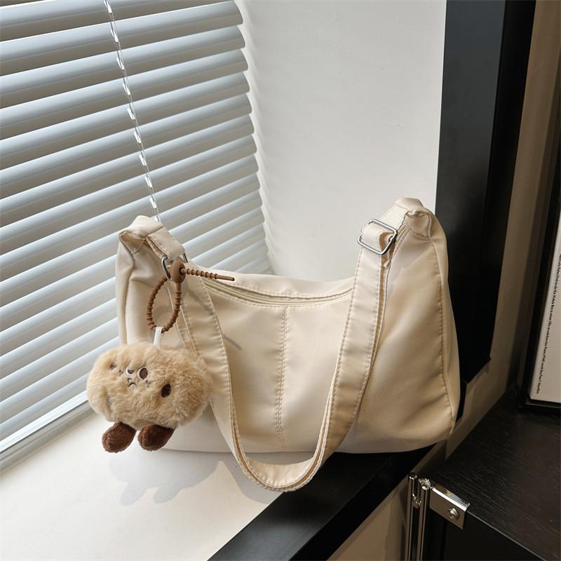 Retro Style 2024 Trendy Summer Oxford Fabric Tote Bag With Zipper Closure