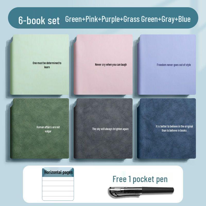 Fickduk: Portabelt rutat anteckningsblock & Praktisk anteckningsbok