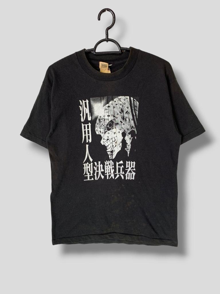 Rare Vintage 90s Neon Genesis Evangelion Shirt Collectible Japanese Mecha Anime Television Series Anime Manga Single Stitch Tee Black Medium