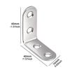 10PCS 90 Degree Angle Corner Brackets Stainless Steel Corner Brace Fastener Wall Brackets Hanger for Shelves,Table,Chair