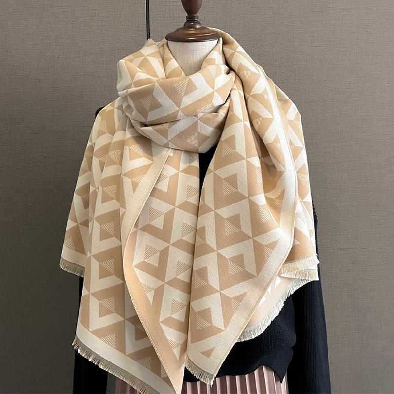 New Winter Shawl Scarves Wrap  Design Cashmere Scarf Women Warm Fashion Pashmina Femal Poncho Neckerchief Echarpe Bandana