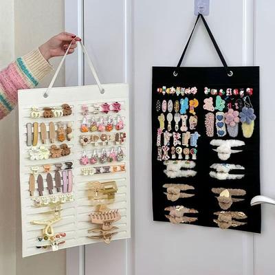 Large Capacity Hair Bows Organizer Wall Headband Holder Hair Clip Storage Hanger Jewelry And Accessory Storage Hanging Bag