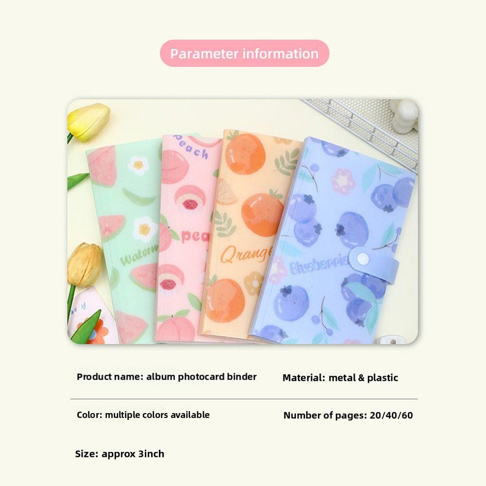 120 Slots 120 Slots Card Album 3 Inch Size 3 Inch Storage Album Fruit Storage Album  Kpop Albums
