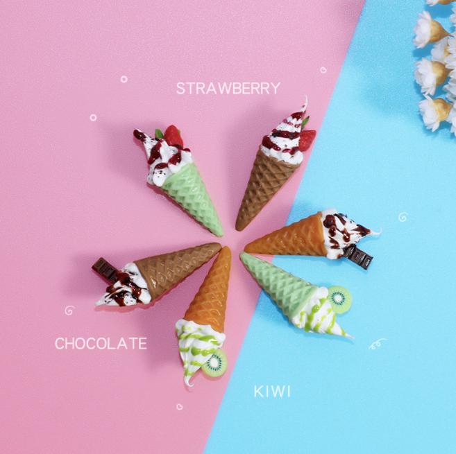 1/6 1/12  Doll House Simulation Miniature Mini Ice Cream Cone Model Decor