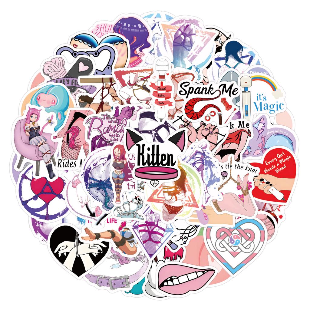 60 Samolepek Graffiti Nového Stylu Ozdobte Zápisník Kufr Kytaru Personalizované Ruční Stan Vodotěsné Samolepky