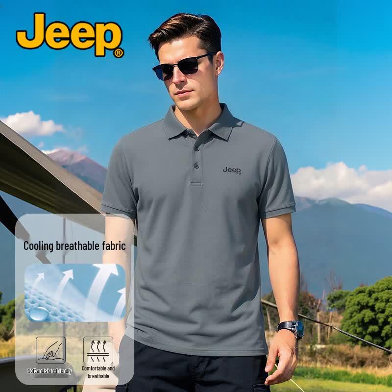 JEEP Men s Breathable Polo Shirt XL