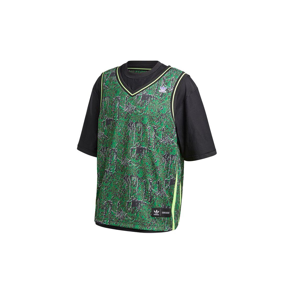 adidas Originals x SANKUANZ Bb Jersey Tee Black Men FS8916 S
