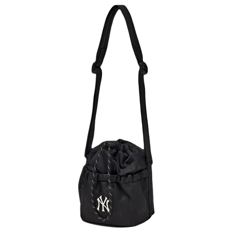 New MLB New York Yankees Nylon Shoulder Bag Mini Unisex Black 3ACRM025N-50BKS