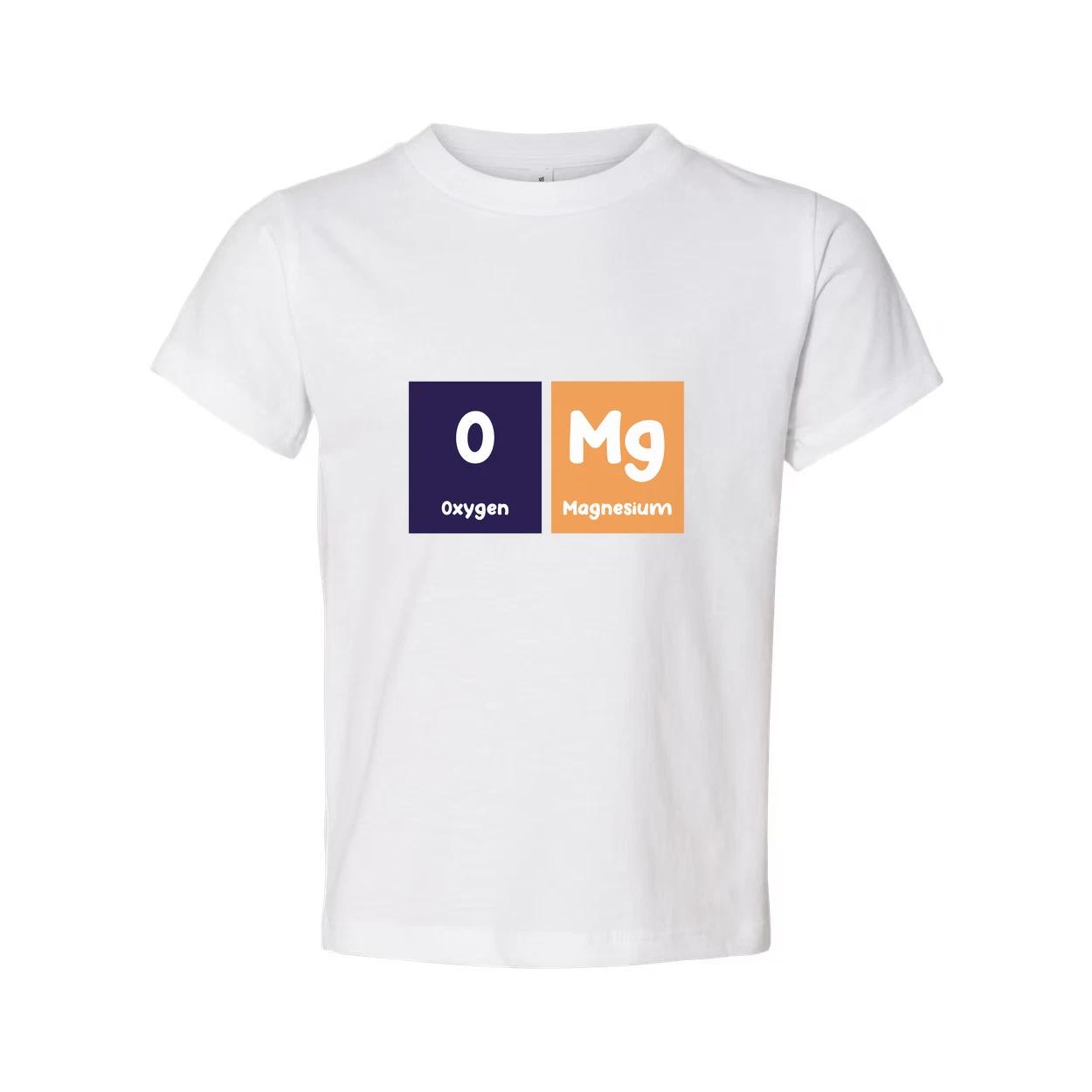 Unisex Science T Shirt With Oxygen And Magnesium Element Symbols Graphic Design 3XL