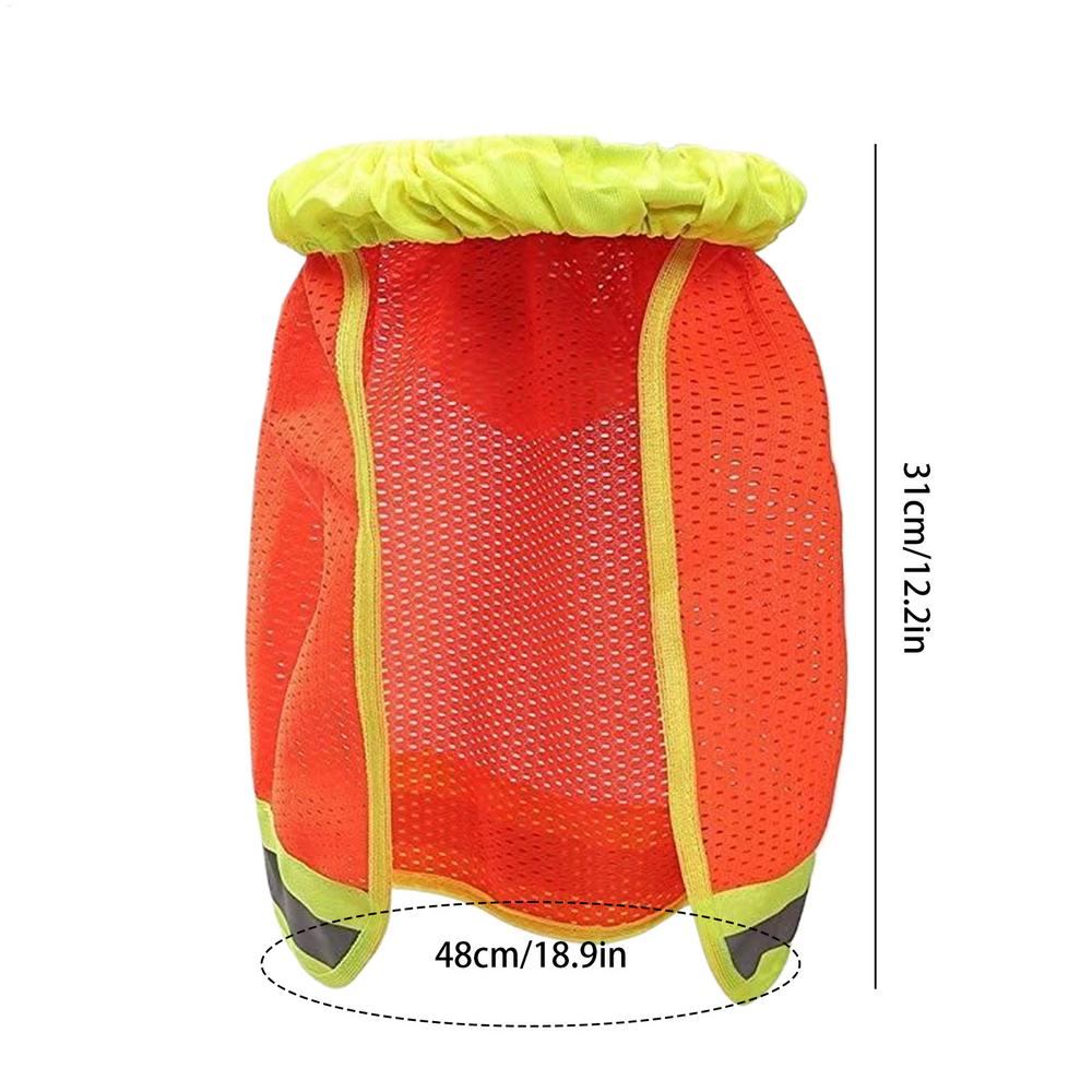 Hard Hat Shade Hard Hat Brim Shade UV Protection 2 Pieces Neck Cover With Reflective Strap Lightweight Helmet Accessories For