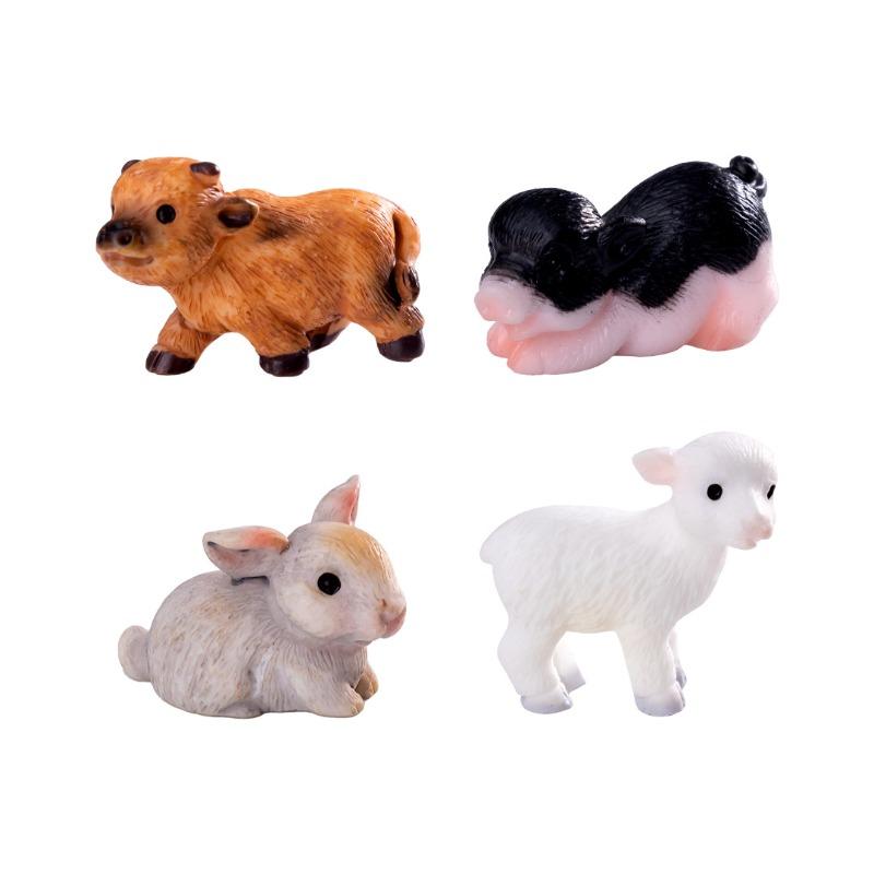 Micro-landscape Cattle Sheep Dogs Pigs Small Animals Rural Farm Landscaping Decorations Accessories Mini Ornaments